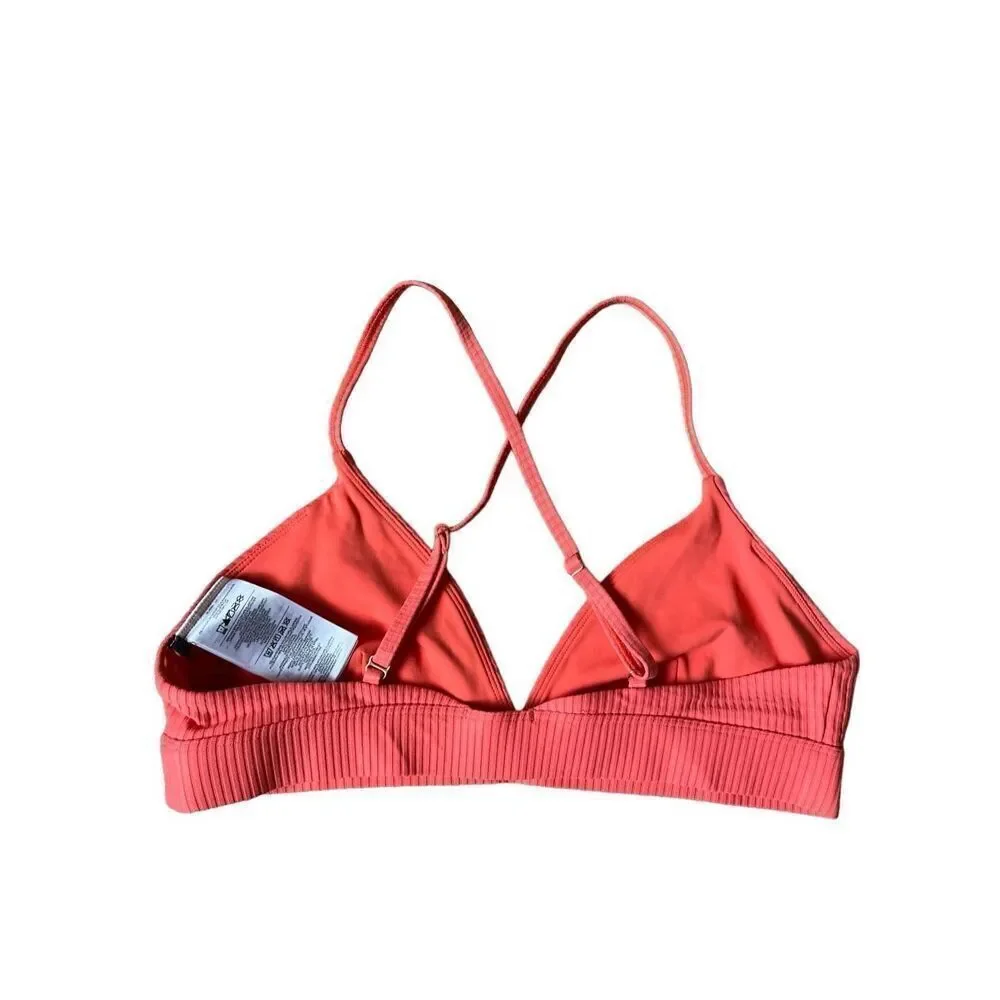 PE Nation Womens Free Play Sports‎ Bra in Orange size M